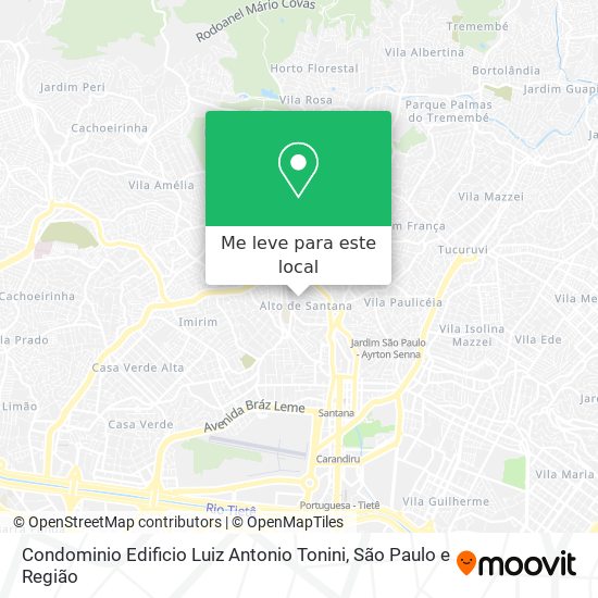 Condominio Edificio Luiz Antonio Tonini mapa