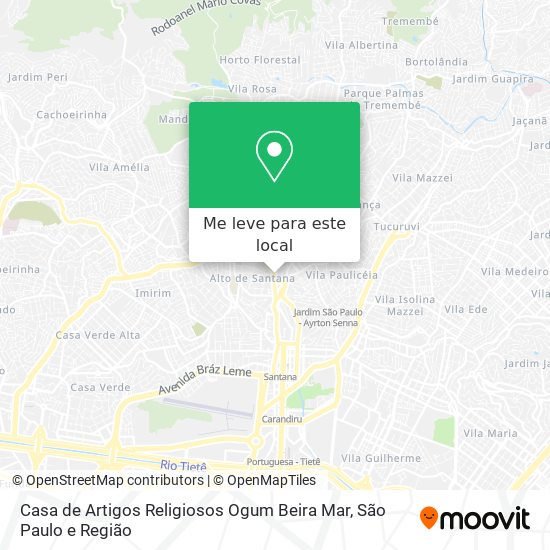 Casa de Artigos Religiosos Ogum Beira Mar mapa