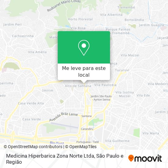 Medicina Hiperbarica Zona Norte Ltda mapa