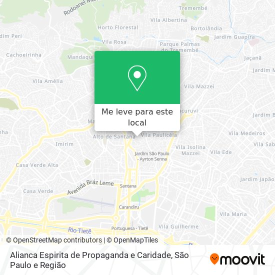 Alianca Espirita de Propaganda e Caridade mapa