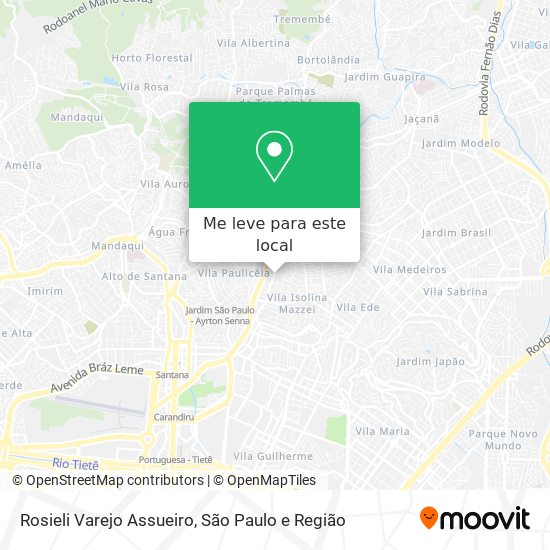 Rosieli Varejo Assueiro mapa