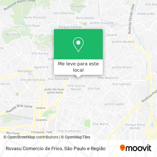 Rovasu Comercio de Frios mapa