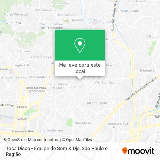 Toca Disco - Equipe de Som & Djs mapa