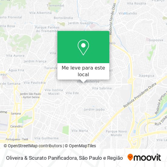 Oliveira & Scurato Panificadora mapa