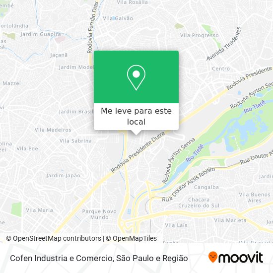 Cofen Industria e Comercio mapa