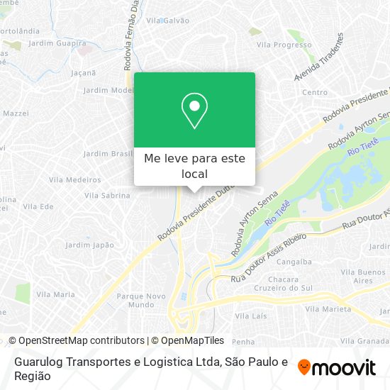 Guarulog Transportes e Logistica Ltda mapa