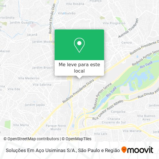 Soluções Em Aço Usiminas S/A. mapa