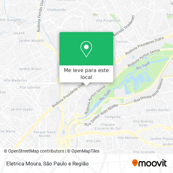 Eletrica Moura mapa