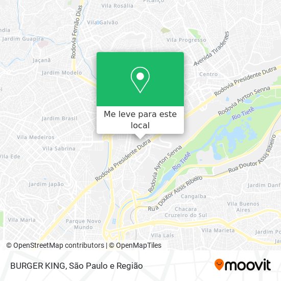 BURGER KING mapa