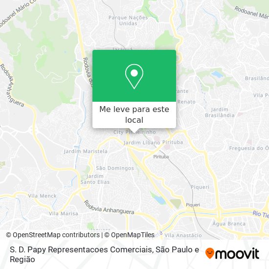 S. D. Papy Representacoes Comerciais mapa