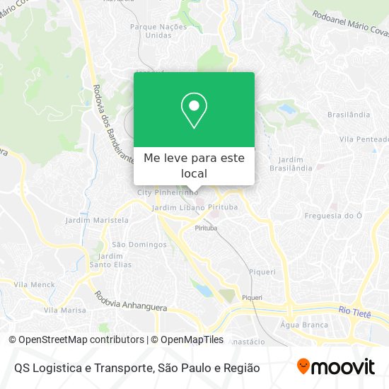 QS Logistica e Transporte mapa