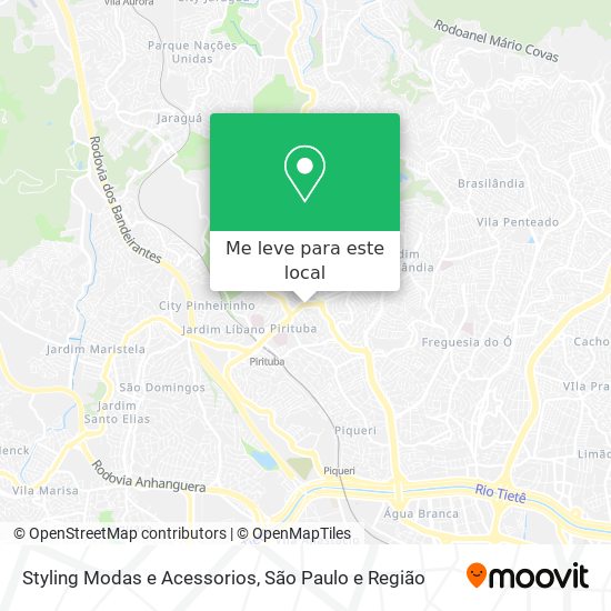 Styling Modas e Acessorios mapa
