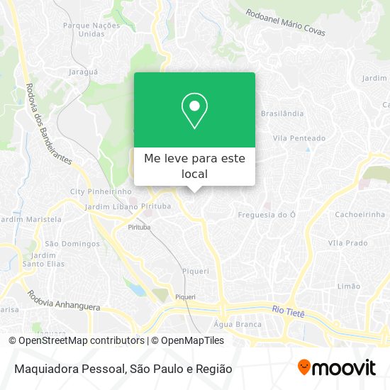 Maquiadora Pessoal mapa
