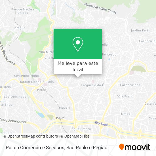 Palpin Comercio e Servicos mapa