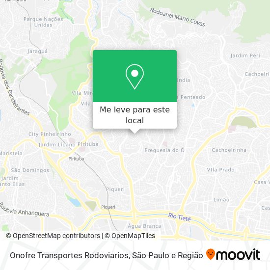 Onofre Transportes Rodoviarios mapa