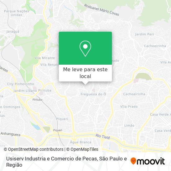 Usiserv Industria e Comercio de Pecas mapa