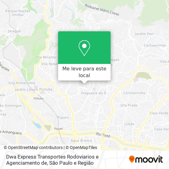 Dwa Express Transportes Rodoviarios e Agenciamento de mapa