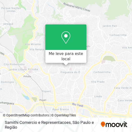 Samithi Comercio e Representacoes mapa