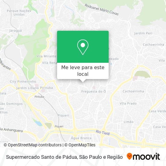 Supermercado Santo de Pádua mapa