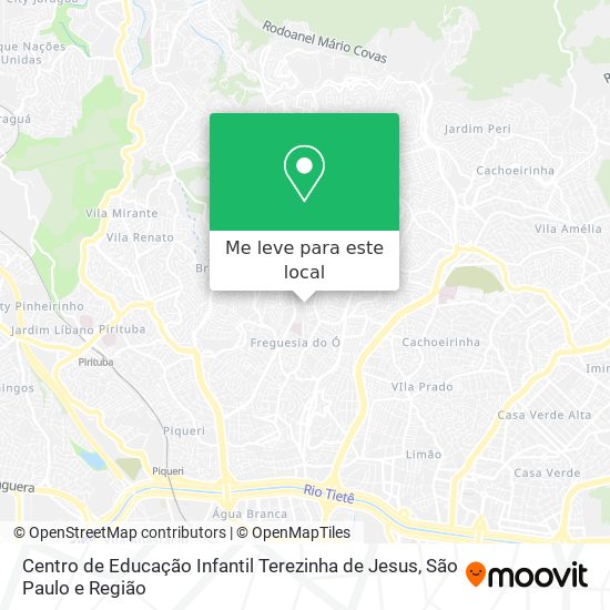 Centro de Educação Infantil Terezinha de Jesus mapa