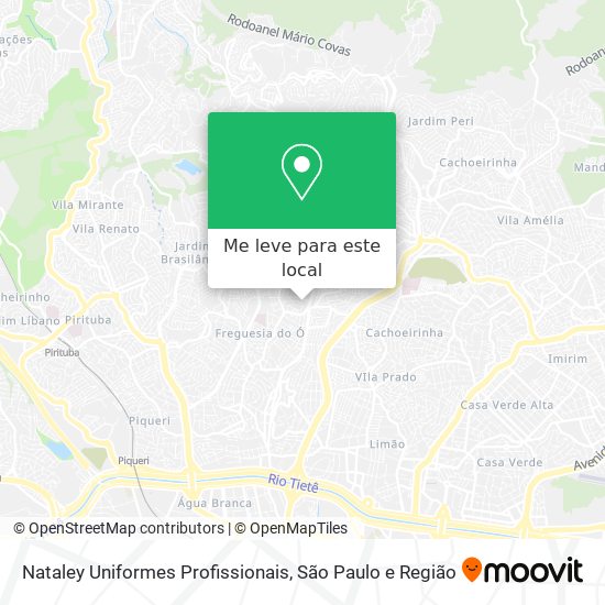 Nataley Uniformes Profissionais mapa