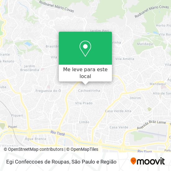 Egi Confeccoes de Roupas mapa