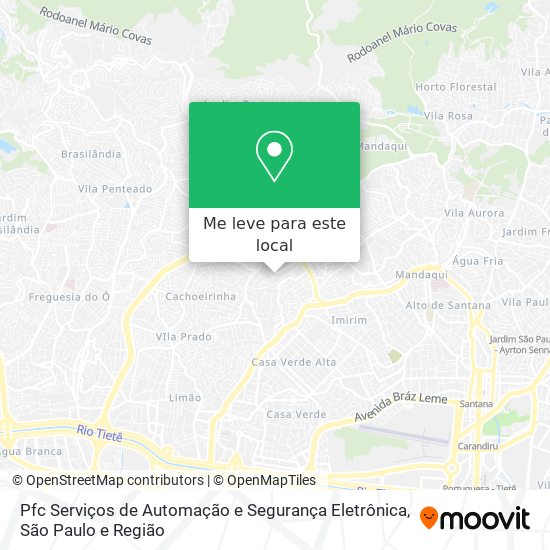 Pfc Serviços de Automação e Segurança Eletrônica mapa