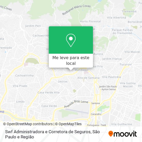 Swf Administradora e Corretora de Seguros mapa