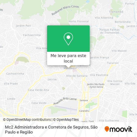 Mc2 Administradora e Corretora de Seguros mapa