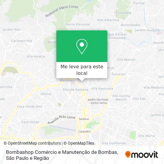 Bombashop Comércio e Manutenção de Bombas mapa