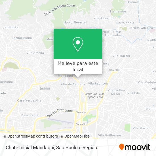 Chute Inicial Mandaqui mapa