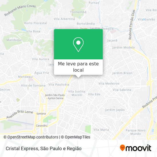 Cristal Express mapa