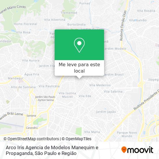 Arco Iris Agencia de Modelos Manequim e Propaganda mapa