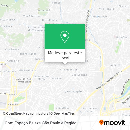 Gbm Espaço Beleza mapa