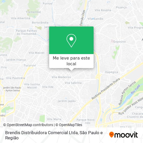 Brendis Distribuidora Comercial Ltda mapa