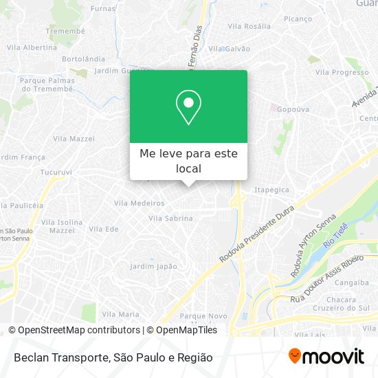 Beclan Transporte mapa