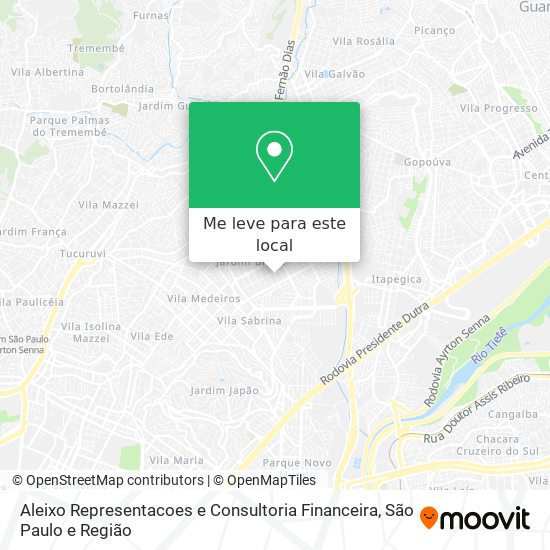 Aleixo Representacoes e Consultoria Financeira mapa