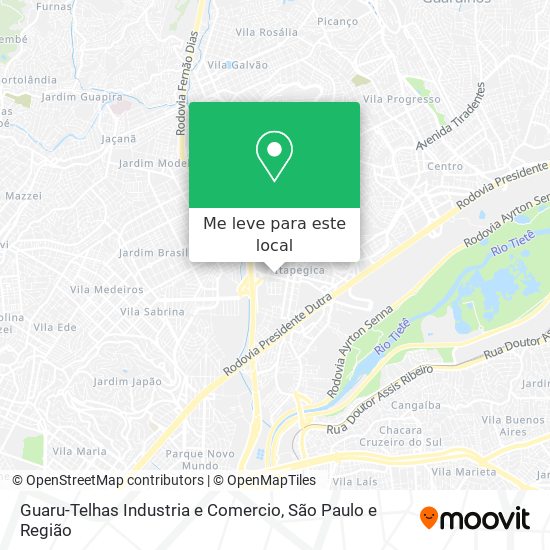 Guaru-Telhas Industria e Comercio mapa