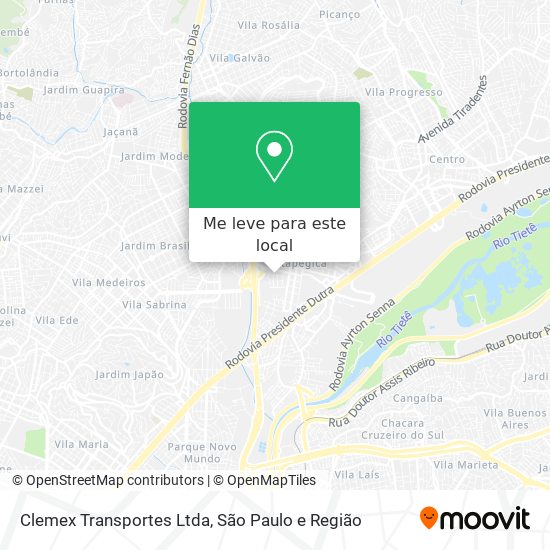 Clemex Transportes Ltda mapa