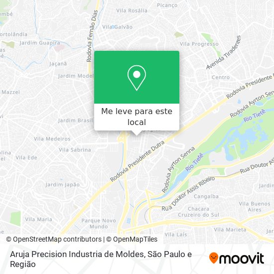 Aruja Precision Industria de Moldes mapa