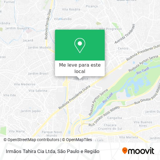 Irmãos Tahira Cia Ltda mapa