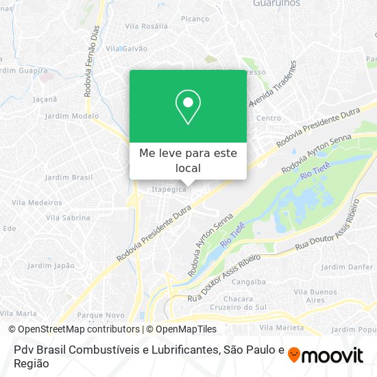 Pdv Brasil Combustíveis e Lubrificantes mapa