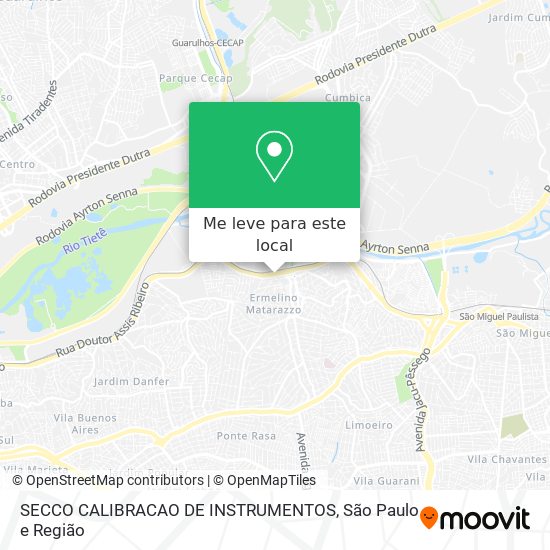 SECCO CALIBRACAO DE INSTRUMENTOS mapa