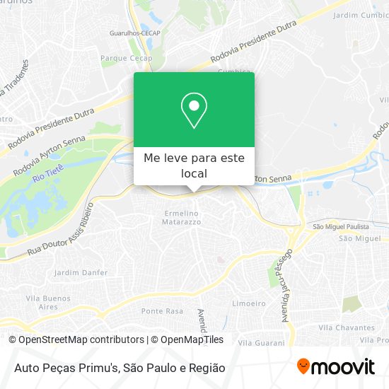 Auto Peças Primu's mapa