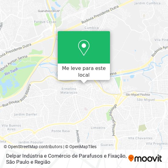 Delpar Indústria e Comércio de Parafusos e Fixação mapa
