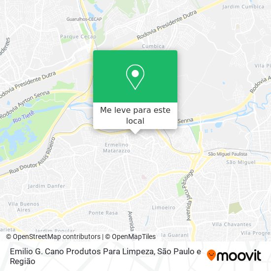 Emilio G. Cano Produtos Para Limpeza mapa