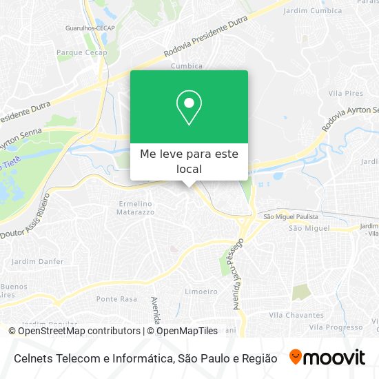 Celnets Telecom e Informática mapa