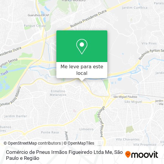 Comércio de Pneus Irmãos Figueiredo Ltda Me mapa
