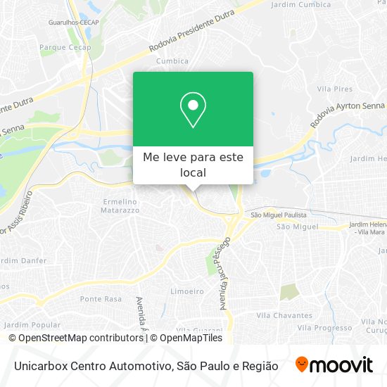 Unicarbox Centro Automotivo mapa