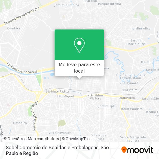 Sobel Comercio de Bebidas e Embalagens mapa